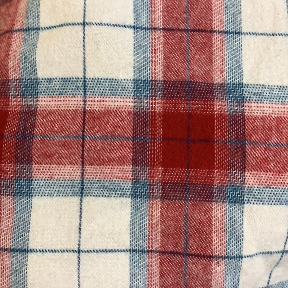Cabela’’s NWOT Red, Blue, and White Flannel Shirt - Picture 3 of 3